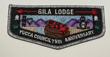 OA Lodge 378 Gila Texas 75th 1990 SMY   Flap     Boy Scout KJ5