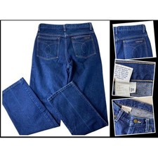 VTG 80s Calvin Klein High Rise Jeans 28 W Mom Straight USA Scovill Zip Western