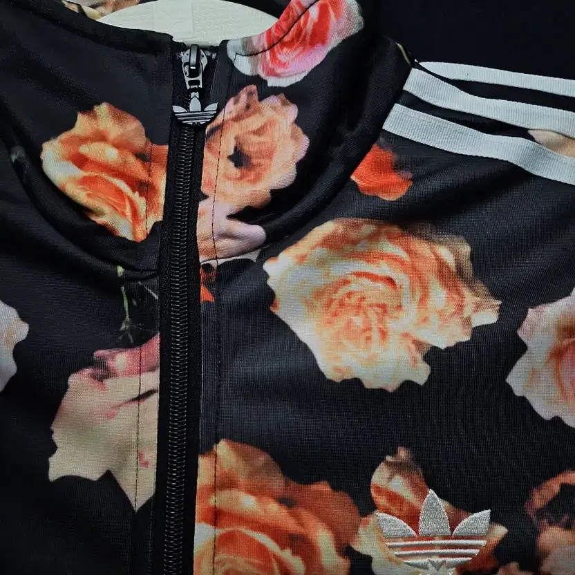 Adidas Originals Floral Rose Track Top Black