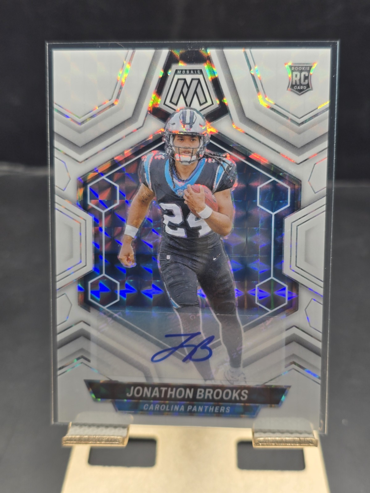 2024 Mosaic Jonathon Brooks Rookie Auto RC Rookie #345 Panthers