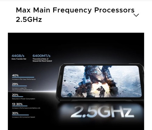 DOOGEE V40 Rugged Smartphone 5G, 4nm Dimensity 7300 Rugged Phone Android 14, 32G - Picture 11 of 24