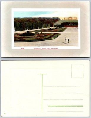 Schonbrunn Garden View Wien Austria Postcard