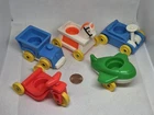 Vintage Fisher Price little people lot of 5 Little Riders
