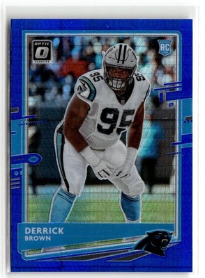 2020 Donruss Optic Blue Prizm Derrick Brown RC #114