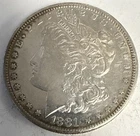 1881-S Morgan Silver Dollar U GRADE!  90% Silver.