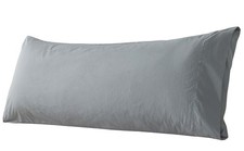 WhatsBedding Body Pillow Cover Cotton Fabric, Long Pillowcase Breathable Skin-