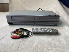 Magnavox MWD2205 DVD VCR Combo With Remote  Cables-Tested/Works 