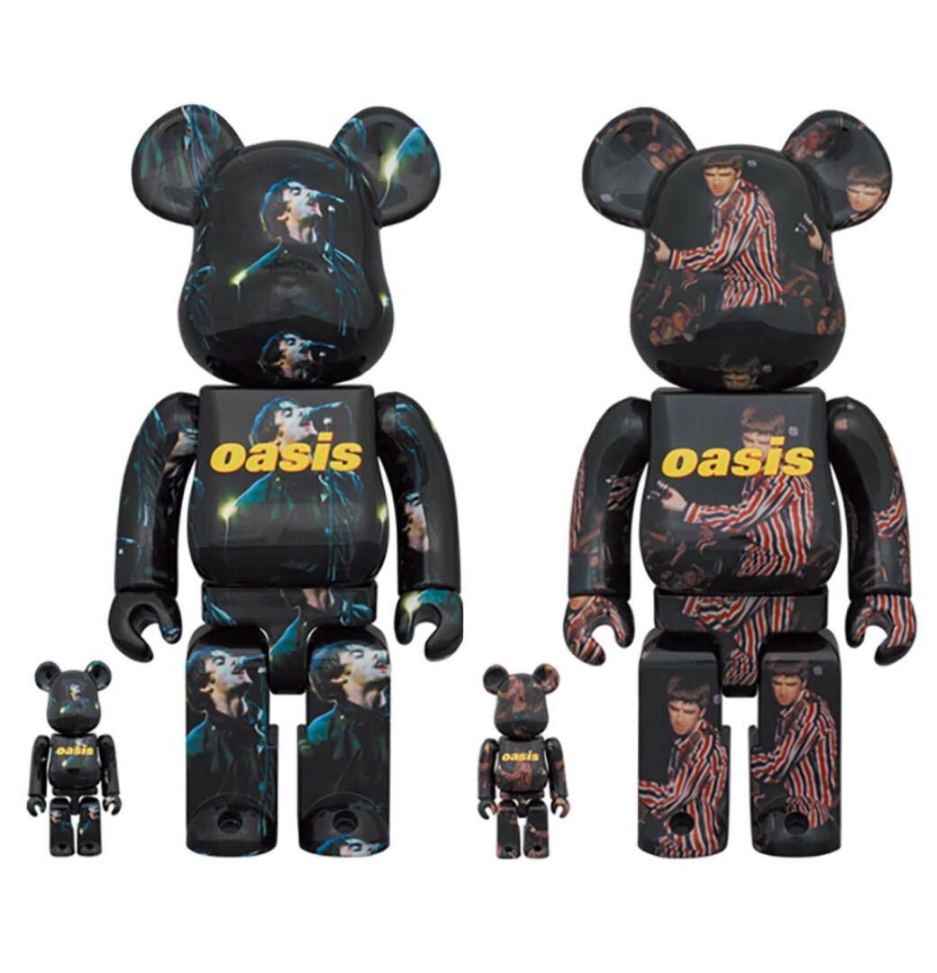 BE@RBRICK 100% & 400% OASIS KNEBWORTH 1996 Liam & Noel BE@RBRICK 100% & 400% OASIS KNEBWORTH 1996 Liam & Noel