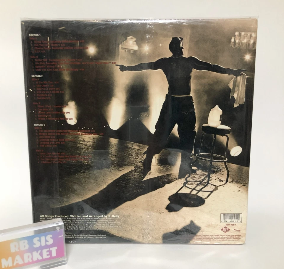 R. Kelly R. 3LP Vinyl 1998 US ORIGINAL JIVE Records R&B 41625-1 - Image 2 of 4