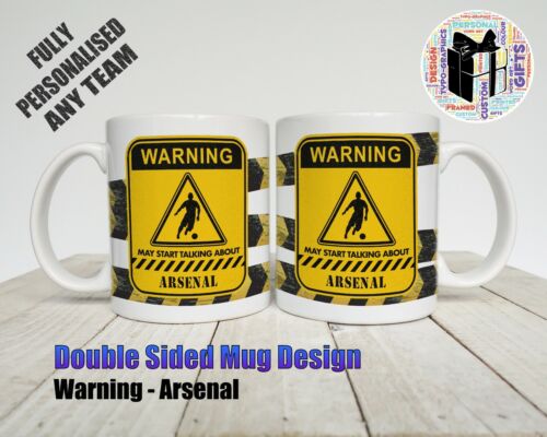 Funny Mug - Tea Coffee Cup Present Christmas Birthday Mug Warning Arsenal  5056483600003 | eBay
