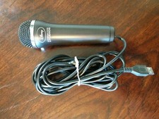 Logitec Disney Interactive Studios USB Microphone Video Game singing Black 