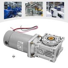 50K 200W Gear Motor Worm Gear Reducer Gearbox Motor 24V DC Gearmotor 1:50 RV40