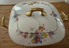 Vintage Porcelain Union K Square Covered Vegetable Dish ~ Made in Czechoslovakia — photo 2