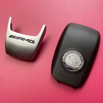 MARKENLOS AMG Emblem Logo Schlüssel-Abdeckung Für Mercedes-Benz C E S GLC Klasse