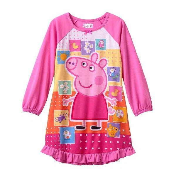 Peppa Pig Camisón Manga Larga con Volantes Pijama Talla 6/6X Nuevo con Etiquetas $32 RV Foto 2 de 2