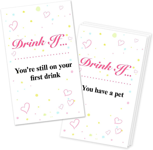 30 Bachelorette Party Game Cards for Girls Night Out & Bridal Shower