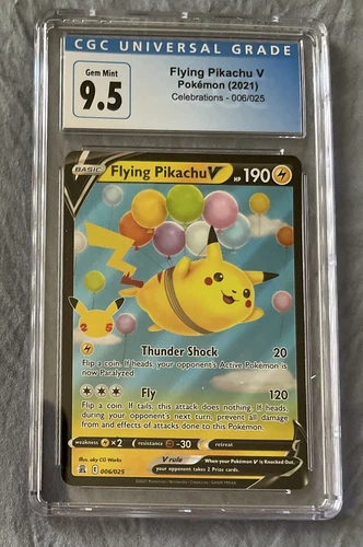 Pokemon Flying Pikachu V Celebrations 6/25 2021 CGC 9.5