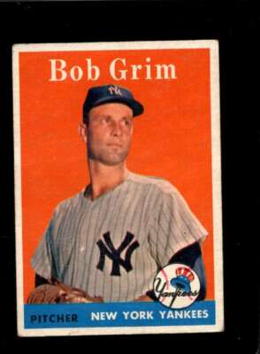 1958 TOPPS #224 BOB GRIM VG YANKEES *NY8927