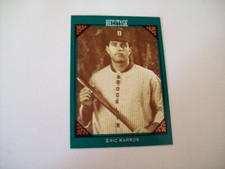 ERIC KARROS 1993 LEAF STUDIO HERITAGE INSERT  #10 BROOKYN & LA DODGERS