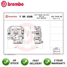 Brake Caliper Rear Left Brembo Fits Iveco Daily 2014- 2.3 D 3.0 #2