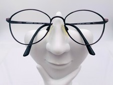 Vintage Aristar 6204 Black Purple Metal Oval Sunglasses Frames Hong Kong