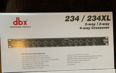 DBX 234 XL Frequenzweiche 2/3/4-fach + 1 x Paar XLR Kabel Soundsystem + EXTRA