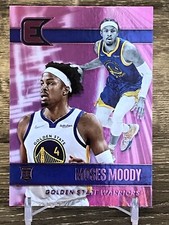 2021-22 Panini Chronicles Essentials Basketball Moses Moody Pink Foil Rookie RC