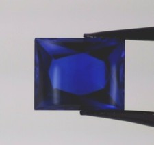 MAN MADE BLUE SPINEL 10 x 8 MM BAGUETTE CUT BUFF TOP F-451