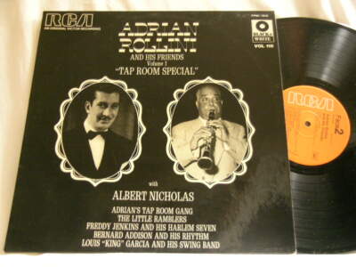 ADRIAN ROLLINI & ALBERT NICHOLAS Vol 1 Joe Marsala Ward Pinkett Wingy Manone LP
