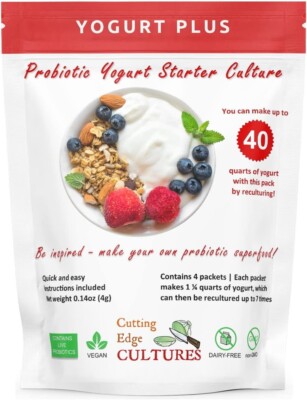 Yogurt Plus Probiotic Yogurt Starter Culture By Cutting Edge Cultures