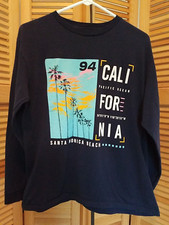 Capsule Long Sleeve California Santa Monica Beach Tshirt XL