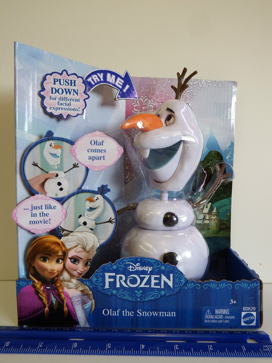 Disney FROZEN Olaf the Snowman Makes different Facial Expressions