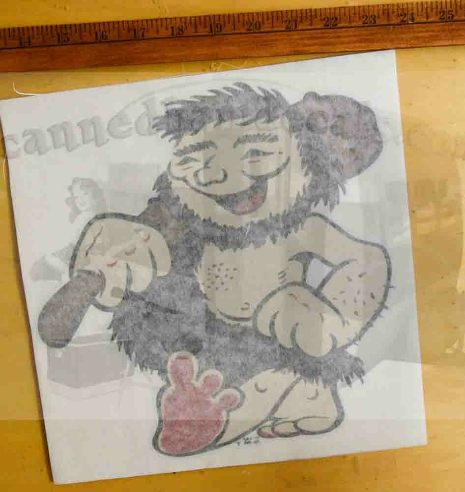 Caveman Camper Vintage Travel Trailer Decal Grants Pass OR 1960's 70