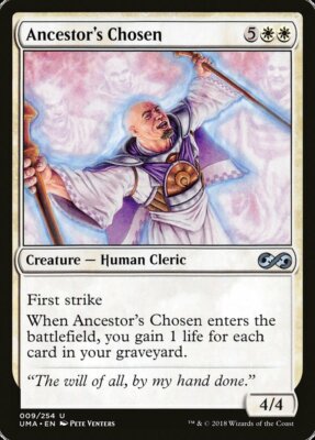 4 Ancestor's Chosen 4x x4 - NM - Ultimate Masters - SPARROW MAGIC mtg