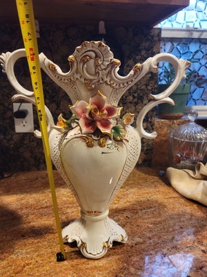 capodimonte porcelain italy vase