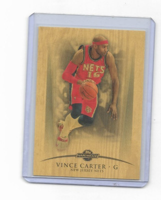 2008-09 Topps Hardwood Wood 168/299 Vince Carter #34 HOF
