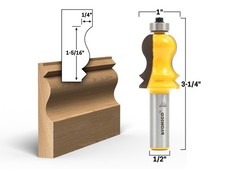 Yonico 14700 6-Piece 3-Wing Slot Cutter Router Bit Set – 1/2