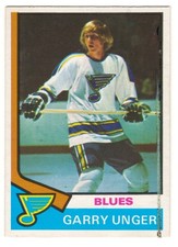 1974-75 O-PEE-CHEE # 237 GARRY UNGER - ST. LOUIS BLUES - OPC HOCKEY - LOOK !!!
