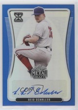 2020 Leaf Metal Draft Blue Rainbow 3/35 Reid Schaller #BA-RS1 Auto k4s