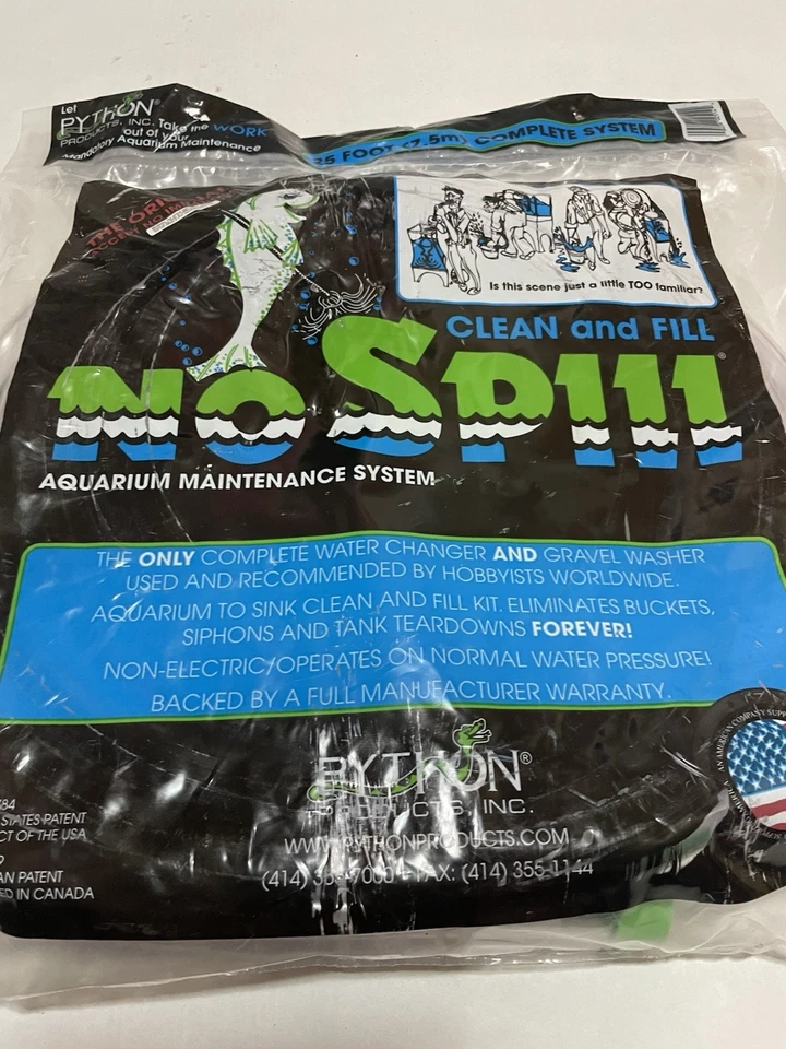 Python No Spill Clean and Fill Aquarium Maintenance Vaccum System, 25 foot. New - Image 4 of 4