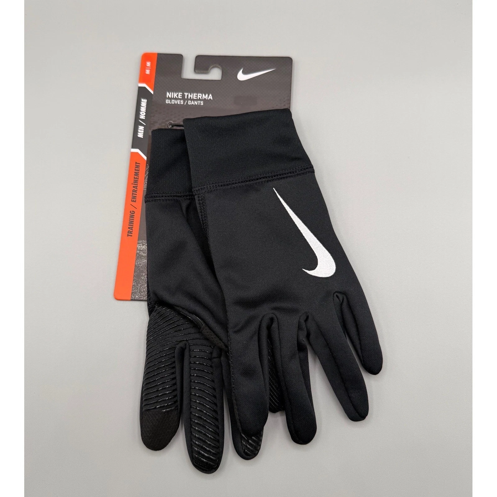 Nike Therma Training Gloves Mens Medium Black Therma-FIT NWT NWG2058MD