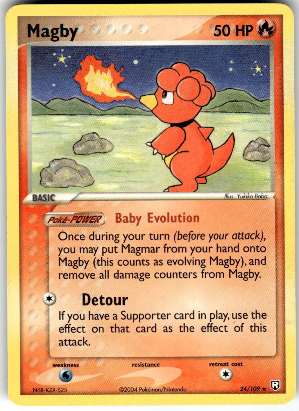 Magby 24/109 Team Rocket Returns Pokemon NM Fast Ship