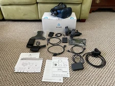 HTC Vive Cosmos VR Headset Kit & VIVE Wireless Adapter Full Set - Rarely Used
