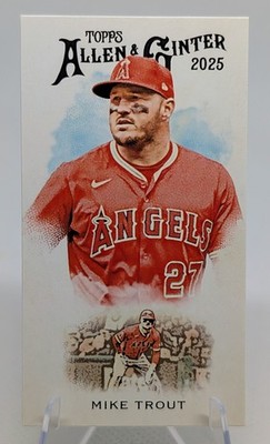 2025 Topps Allen & Ginter 1889 N22 Mini #N222-15 Mike Trout