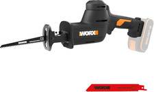 WORX 20V Compact Electric Cordless Reciprocating Saw, 1” Stroke Length, Brushles
