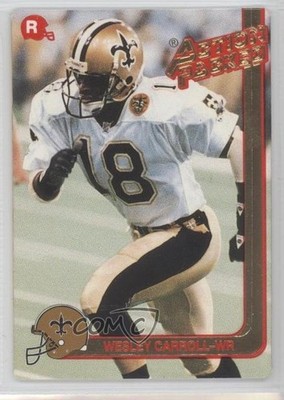 1991 Action Packed Rookie Update Wesley Carroll #22 RC m5x