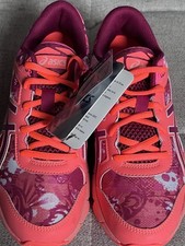 Asics Youth Size 5 Gel Cumulus 18 T6C3N White, Pink,Purple, Sneakers Shoes