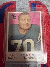 1959 Topps Football ART DONOVAN #86 HOF Baltimore Colts Tackle Vintage