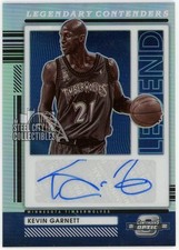 Kevin Garnett 2021-22 Contenders Optic Legendary Autograph Card #LCA-KGA 71/75