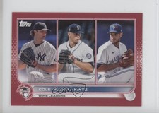 2022 Topps Mini League Leaders Red 1/5 Gerrit Cole Chris Flexen Steven Matz g2e